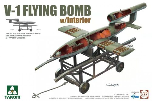 TAKOM 2151 V-1 Flying Bomb with Interior 1/35 makett