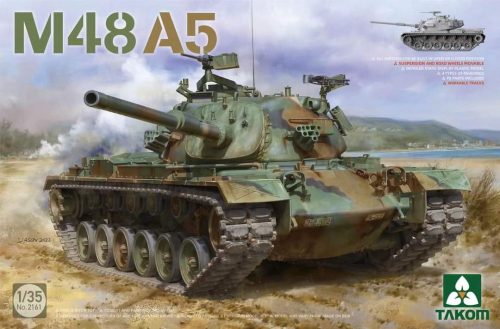 TAKOM 2161 US M48A5 1/35 harckocsi makett