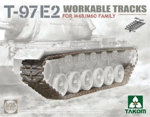 TAKOM 2163 T-97E2 Workable Tracks for M48/M60 family lánctalp 1/35 makett