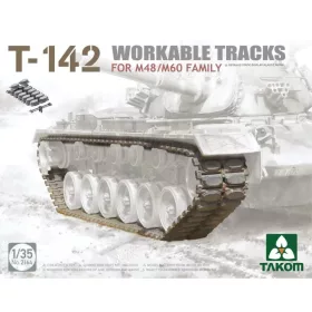   TAKOM 2164 T-142 Workable Tracks for M48/M60 family lánctalp 1/35 makett