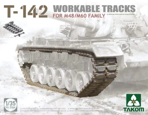 TAKOM 2164 T-142 Workable Tracks for M48/M60 family lánctalp 1/35 makett