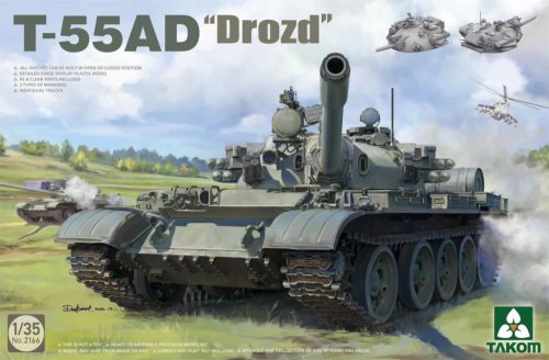 TAKOM 2166 T-55AD "Drozd" 1/35 harckocsi makett