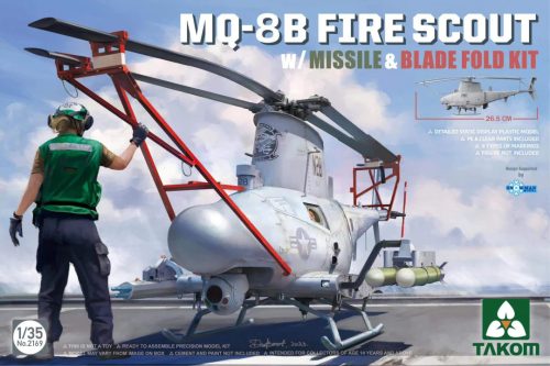 TAKOM 2169 Northrop Grumman MQ-8B Fire Scout w/ missile and blade fold kit 1/35 helikopter makett