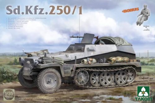 TAKOM 2184 German Sd.Kfz. 250/1 1/35 harcjármű makett