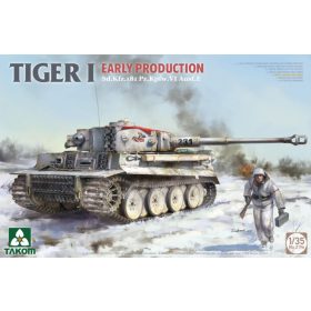   TAKOM 2196 German Sd.Kfz.181 Pz.Kpfw.VI Ausf.E Tiger I Early Production 1/35 harckocsi makett