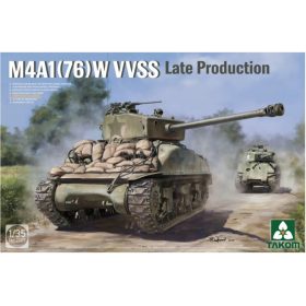   TAKOM 2207 US M4A1 76(W) VVSS Sherman Late Production 1/35 harckocsi makett