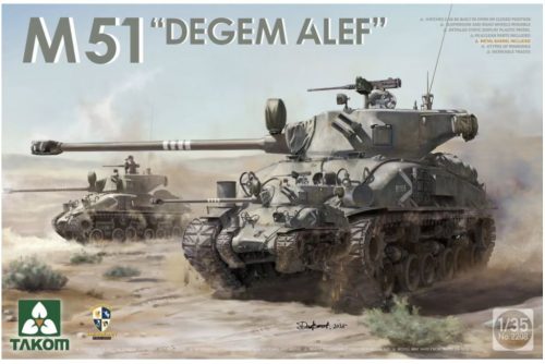 TAKOM 2208 IDF M51 Sherman "Degem Alef" 1/35 harckocsi makett