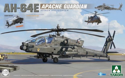 TAKOM 2602 AH-64E Apache Guardian 1/35 helikopter makett