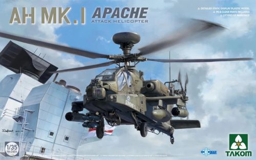TAKOM 2604 AH Mk. 1 Apache Attack Helicopter 1/35 helikopter makett