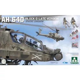   TAKOM 2608 AH-64D Block II Late Version include 3D resin parts and 02 figures 1/35 helikopter makett