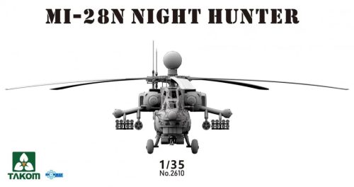 TAKOM 2610 Russian Mi-28N Night Hunter Attack Helicopter 1/35 helikopter makett