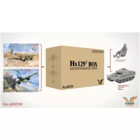TAKOM 48001W Henschel Hs129² Box 1/48 repülőgép makett