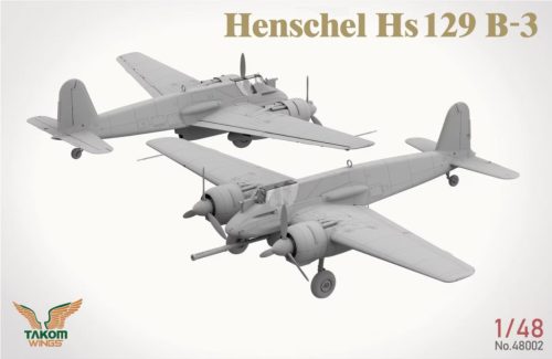 TAKOM 48002 Henschel Hs129 B-3 1/48 repülőgép makett