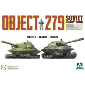   TAKOM 5005 Object 279+Object 279M+NBC Soldier 1/72 harckocsi makett