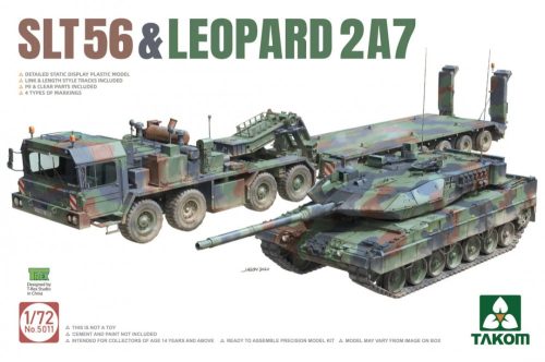 TAKOM 5011 German SLT56 & Leopard 2 A7 1/72 harckocsi makett