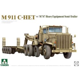   TAKOM 5024 US M911 C-HET w M747 Heavy Equipment Semi-Trailer 1/72 makett