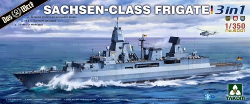 TAKOM 6001 German Sachsen-Class Frigate 1/350 hajó makett