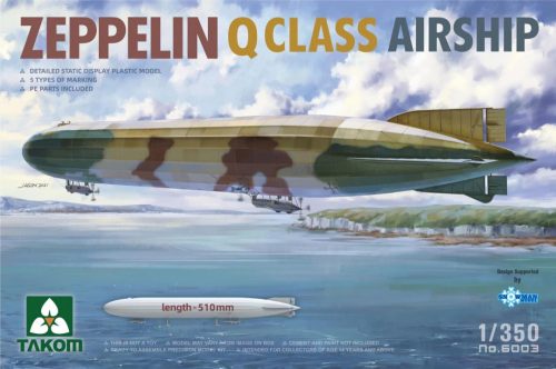 TAKOM 6003 Zeppelin Q Class Airship 1/350 léghajó makett