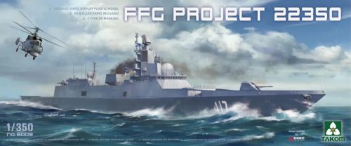 TAKOM 6009 Admiral Gorshkov-class frigate FFG Project 22350 1/350 hajó makett