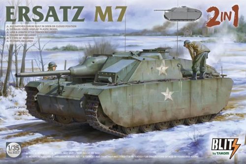 TAKOM 8007 Ersatz M7 2 in 1 1/35 harckocsi makett