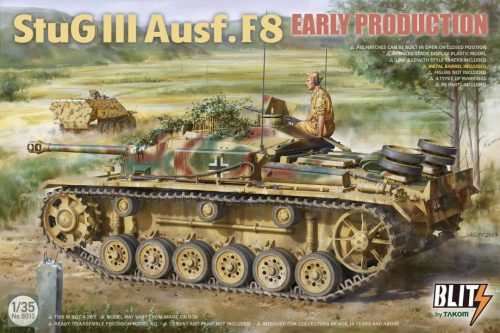 TAKOM 8013 German Stug III Ausf.F8 Early Production 1/35 harckocsi makett