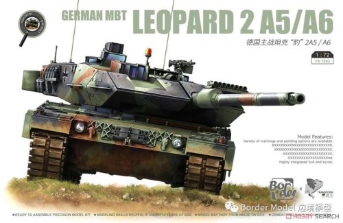 Border Model TK7201 German MBT Leopard 2A5/A6 1/72 harckocsi makett