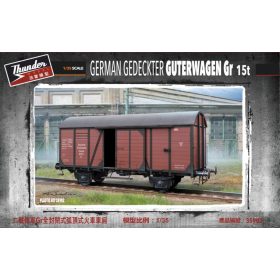   Thunder Model 35902 German Gedeckter Güterwagen Gr - Német tehervagon 1/35 vasút makett
