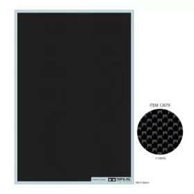   Tamiya Carbon Pattern Decal (Plain Weave/Fine) (300012679) matrica