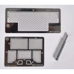   Tamiya 1/35 Scale U.S. M551 Sheridan Photo-Etched Parts & Metal Gun Barrel Set (300012687) - Feljavító készlet