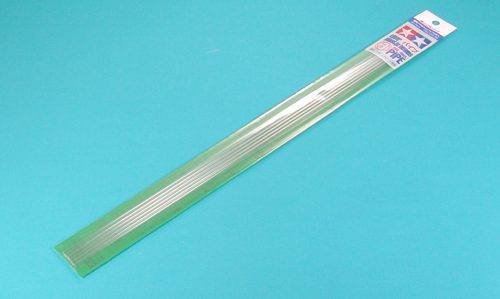 Tamiya Plastic Beams 3mm Pipe x 400 mm (6pcs) (300170135) - Műanyag átlátszó cső-profil
