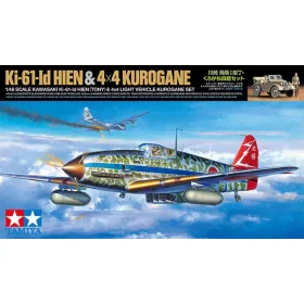   Tamiya Kawasaki Ki-61-Id Hien (Tony) & 4x4 Light Vehicle Korugane Set 1/48 (300025203) repülőgép makett