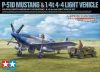 Tamiya North American P-51D Mustang & 1/4 ton 4x4 Light Vehicle Set 1/48 (300025205) repülőgép makett