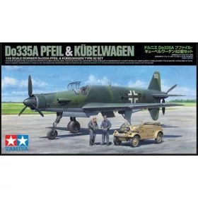   Tamiya Dornier Do335A Pfeil & Kübelwagen Type 82 Set 1/48 (300025206) repülőgép makett