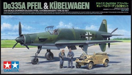 Tamiya Dornier Do335A Pfeil & Kübelwagen Type 82 Set 1/48 (300025206) repülőgép makett