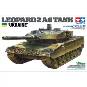   Tamiya Leopard 2A6 Tank "Ukraine" 1/35 (300025207) harckocsi makett