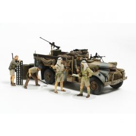   Tamiya British LRDG Command Car North Africa North Africa (w/7 figures) 1/35 (300032407) katonai makett