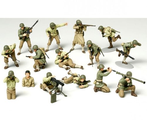 Tamiya WWII U.S. Army Infantry GI Set 1/48 (300032513) figura makett