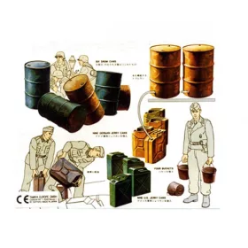 Tamiya Jerry Cans Set 1:35 (300035026) katonai makett