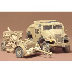   Tamiya British 25 Pdr. Field Gun & Quad Gun Tractor Canadian Ford F.G.T 1/35 (300035044) katonai makett