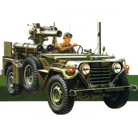   Tamiya U.S. M151A2 with Tow Launcher Kit 1/35 (300035125) katonai makett