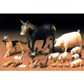 Tamiya Livestock Set 1/35 (300035128) figura makett