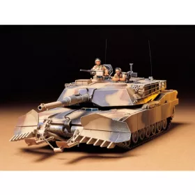   Tamiya U.S. M1A1 Abrams w/ Mine Plow 1/35 (300035158) harckocsi makett