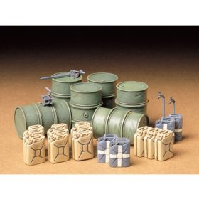 Tamiya German Fuel Drum Set 1/35 (300035186) katonai makett