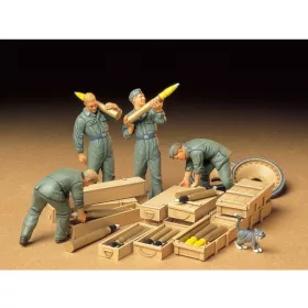   Tamiya German Tank Ammo Loading Crew Set 1/35 (300035188) figura makett
