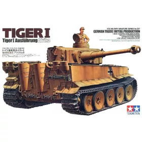   Tamiya German Tiger I Initial production Afrika (300035227) 1/35 harckocsi makett