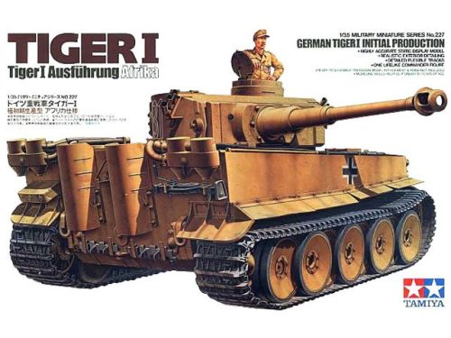 Tamiya 35227 German Tiger I Initial production Afrika (300035227) 1/35 harckocsi makett