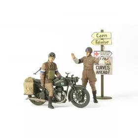   Tamiya British BSA M20 Motorcycle w/Military Police Set 1/35 (300035316) figura makett