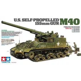   Tamiya U.S. Self-Propelled 155mm Gun M40 1/35 (300035351) harcjármű makett