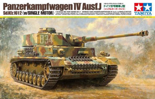 Tamiya Panzerkampfwagen IV Ausf.J Sd.Kfz.161/2 (w/SINGLE MOTOR) 1/16 (300036211) harckocsi makett