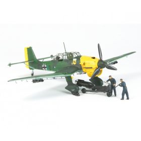  Tamiya Junkers Ju87B-2 Stuka w/Bomb Loading Set 1/48 (300037008) repülőgép makett